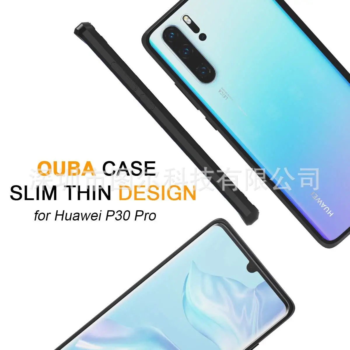 В настоящее время huawei P30 Pro Прозрачный чехол для телефона два в одном мягкий TPU+ PC акриловый чехол для телефона P20 LiTE