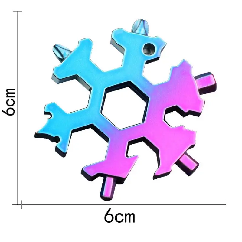 Портативный продукции наружного применения в виде снежинок для повседневного использования, инструментальная карта 18-в-1 набор мульти-инструментальная карта инструмент повседневного ношения Комбинации компактный