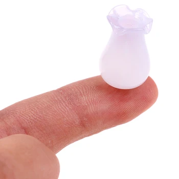 

1:12 Mini DIY Handmade Ceramic Pot Doll House Kitchen Ceramic Ornament Decora Vase Dollhouse Miniatures Colorful