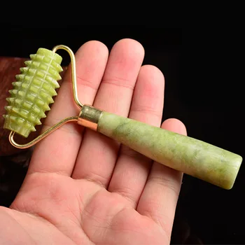 

Jade Massage Roller Portable Jade Facial Massager Roller Face Lift Anti Wrinkle Facial Massage Tool Lift Slimming Wheel