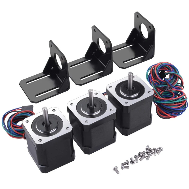 

NEMA 17 Stepper Motor, 17HD48002H-22B Stepper Motor for 3D Printer CNC with Stand