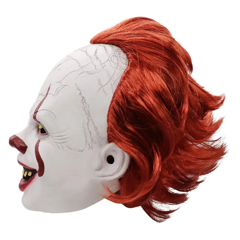 Маска пеннивайза Стивен Кинг It Chapter Two маска ужаса косплей реквизит латексные маски шлем клоун Хэллоуин костюм
