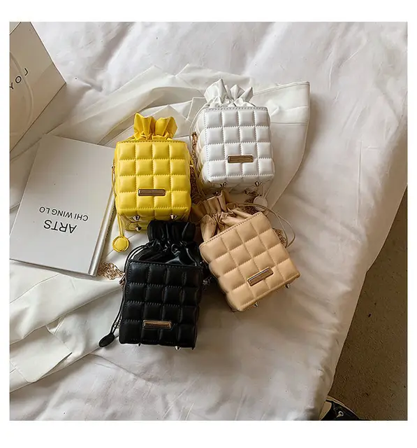 Chanel Quilted Patent Leather Rubik's Cube Wrist Bag