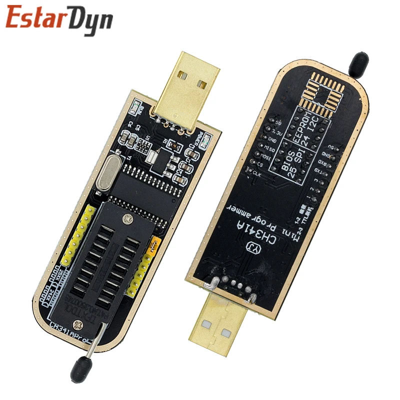 CH341A 24 25 Széria EEPROM Flash’s Theme BIOS USB programmer Modul + SOIC8 SOP8 vizsgált csipesz számára EEPROM 93CXX / 25CXX / 24CXX DIY készlet