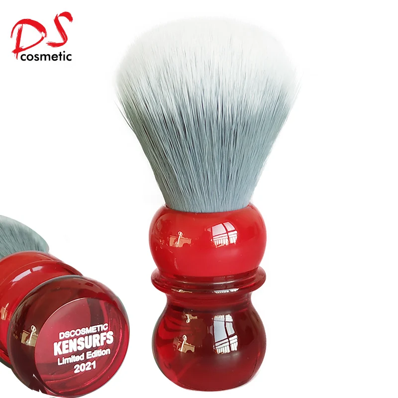dscosmetic Kensurfs soft hair shaving brush with Red resin handle and
