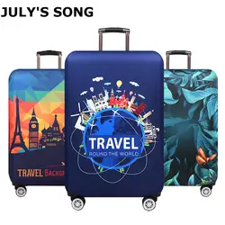 JULY'S SONG утолщенная багажная Крышка 18-32 дюймов Чехол для чемодана Чехлы для чемодана Дорожная сумка на колесах пылезащитный чехол Крышка