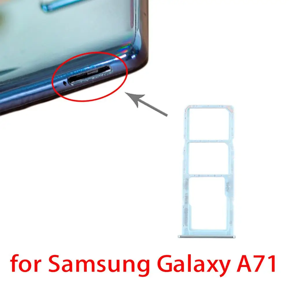 SIM Card Tray+SIM Card Tray+Micro SD Card Tray for Samsung Galaxy A71/A51/ A51/ A515|SIM Card Adapters| - AliExpress