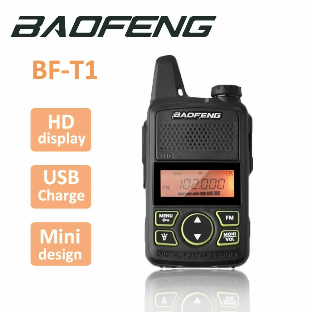 Портативная мини-рация Baofeng T1 BF-T1 двухканальная радиоприемопередатчик