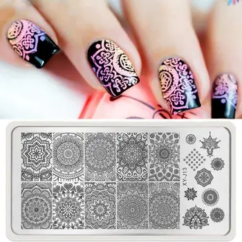 

Large Nail Art Image Stamp Template Plates Polish Stamping Image Manicure R2C6