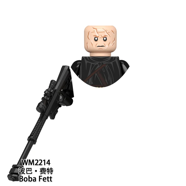 Disney Obi-Wan Kenobi Boba Fett Building Blocks Ahsoka Luke Yoda Kylo Ren Count Dooku Mandalorianes Shaak Ti Action Figure Toys G-WM2214