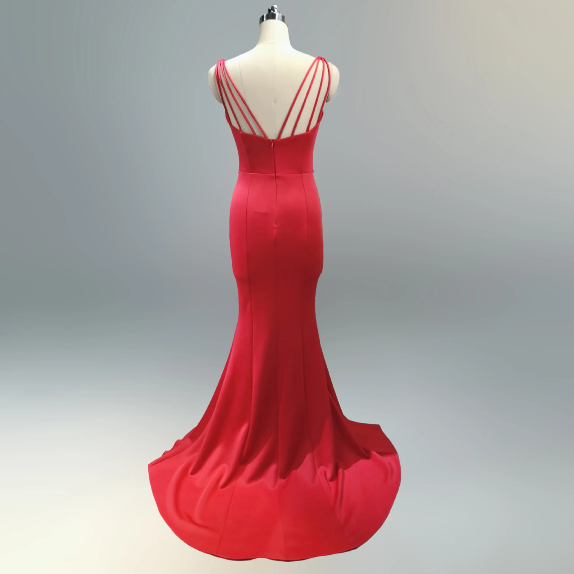 Простой дизайн шифоновое вечернее платье с разрезом спереди, вечернее платье русалки для женщин, торжественное платье Estelyi Ruha