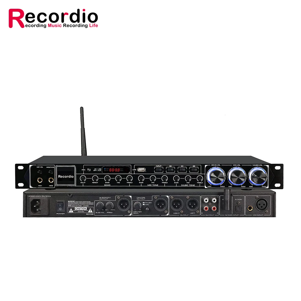 GAX-8FX Digital Preamp Effect KTV Sound Mixer professional Audio Processor