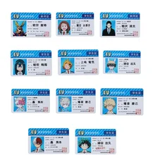 Anime Peripheral My Hero Academia PVC Student ID Card School Food Card
