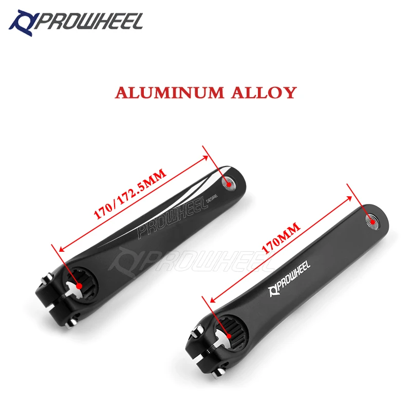 PROWHEEL 130 BCD дорожный велосипед Crankset 170/172.5 мм Кривошип с BB нижним кронштейном