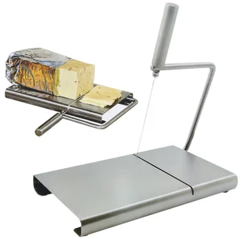 

1 Pieces Cheese Butter Slicer Cutter Household Manual Cutting Board Stainless Steel Cheese Plate And Tray Kitchen Hand Tool