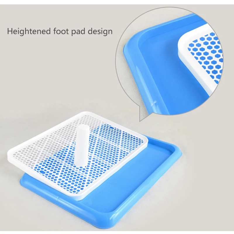 Dog Toilet Indoor Lattice Toilet for Dogs and Cats Potty Tray Pet Training Toilet 50x35x3cm