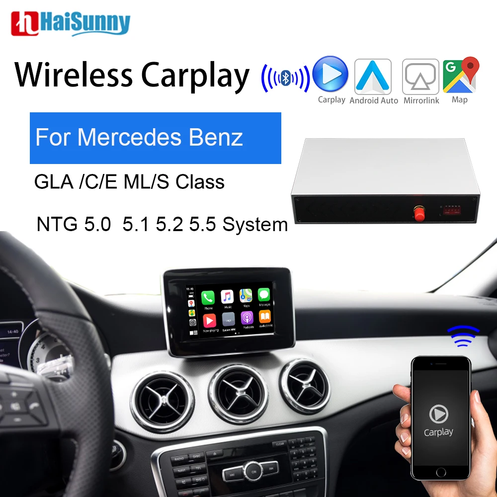 Беспроводное Автомобильное Зеркало Carplay с поддержкой навигации мультимедийное