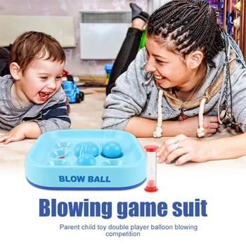

Kids Blow Ball Battle Game Interactive Board Game Parent-child Toy Vital Capacity Blow Ball Game Concentration Training Toys
