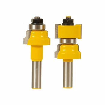 

2Pcs 1/2 Inch Handle Window Frame Milling Cutter Head Set Glass Door Tenon Milling Cutter Woodworking Wood Processing