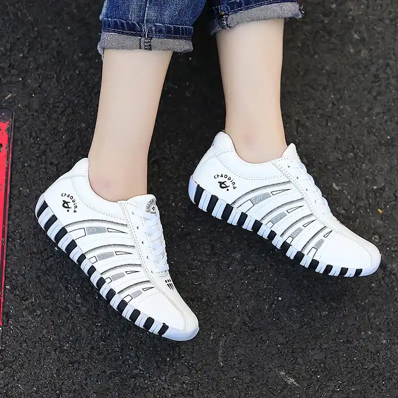 white workout sneakers