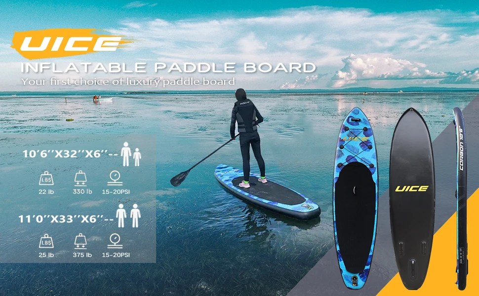 305-320cm SUP Board Set Aufblasbares Stand Up Paddle Board Surfboard ISUP Board 