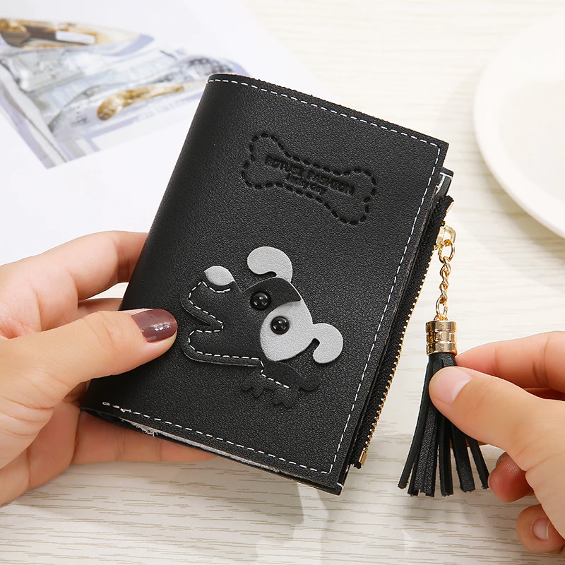 Women Tassel Wallet Lady Girl Cute Mini Wallet Elegant Card Holder Coin Purse PU Leather Clutch Handbag Fashion Lovely Money Bag
