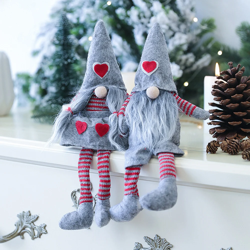 Лимит 100 Merry Christmas длинная шляпа шведский Санта гном плюшевые куклы украшения для рождественской елки Декор