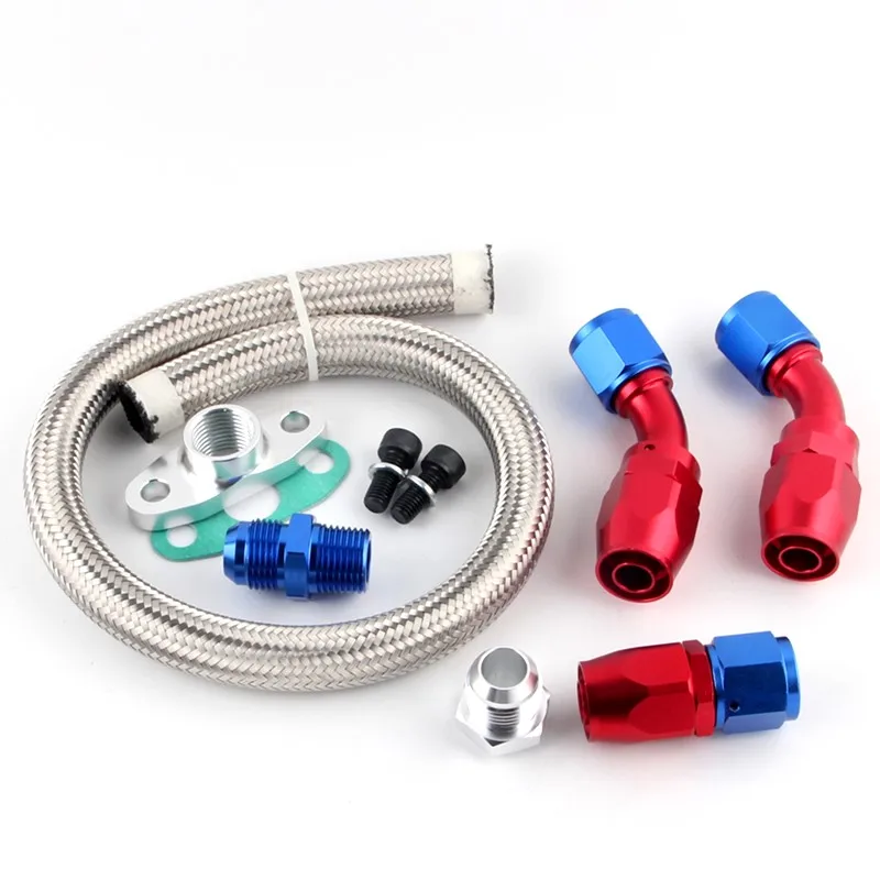 Авто Турбо Стали Плетеный слива масла возвратный T3 T4 T04E T70 T60 T61 GT35 AN10