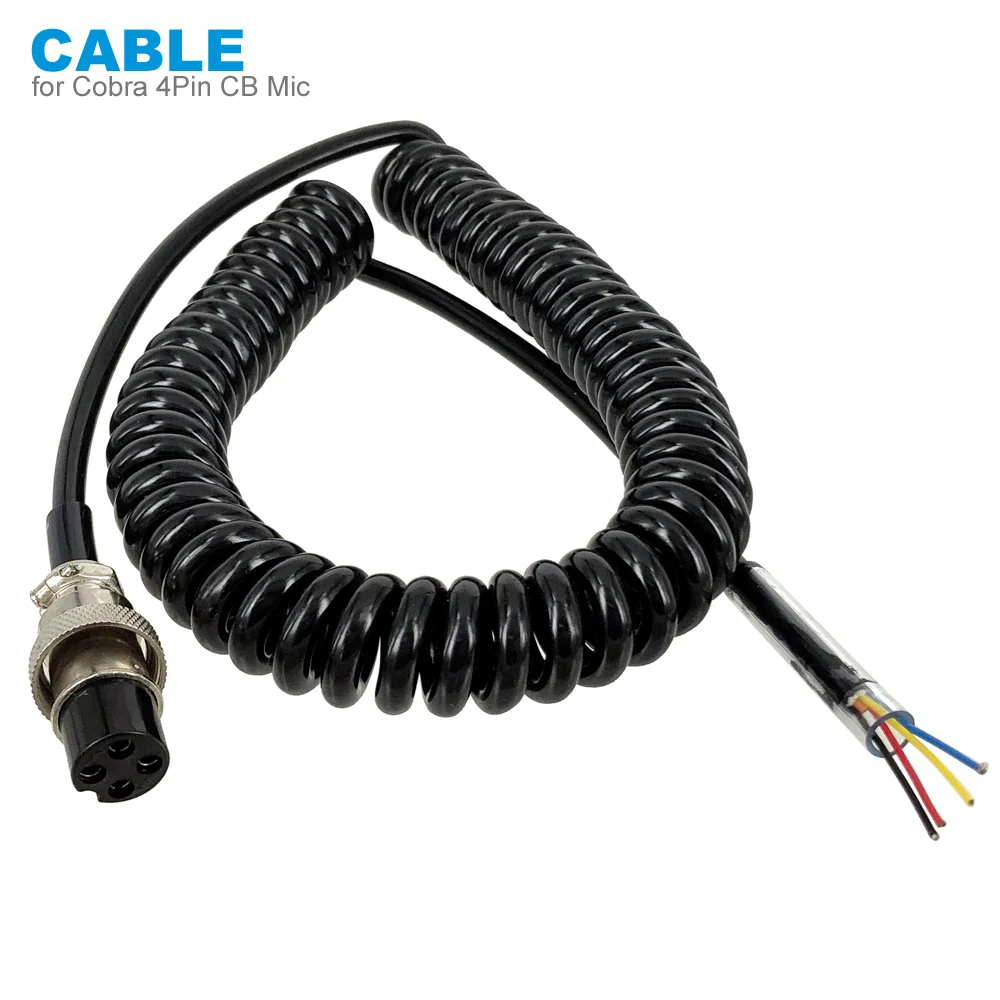Cb radio microphone 4 pin with Cable. 