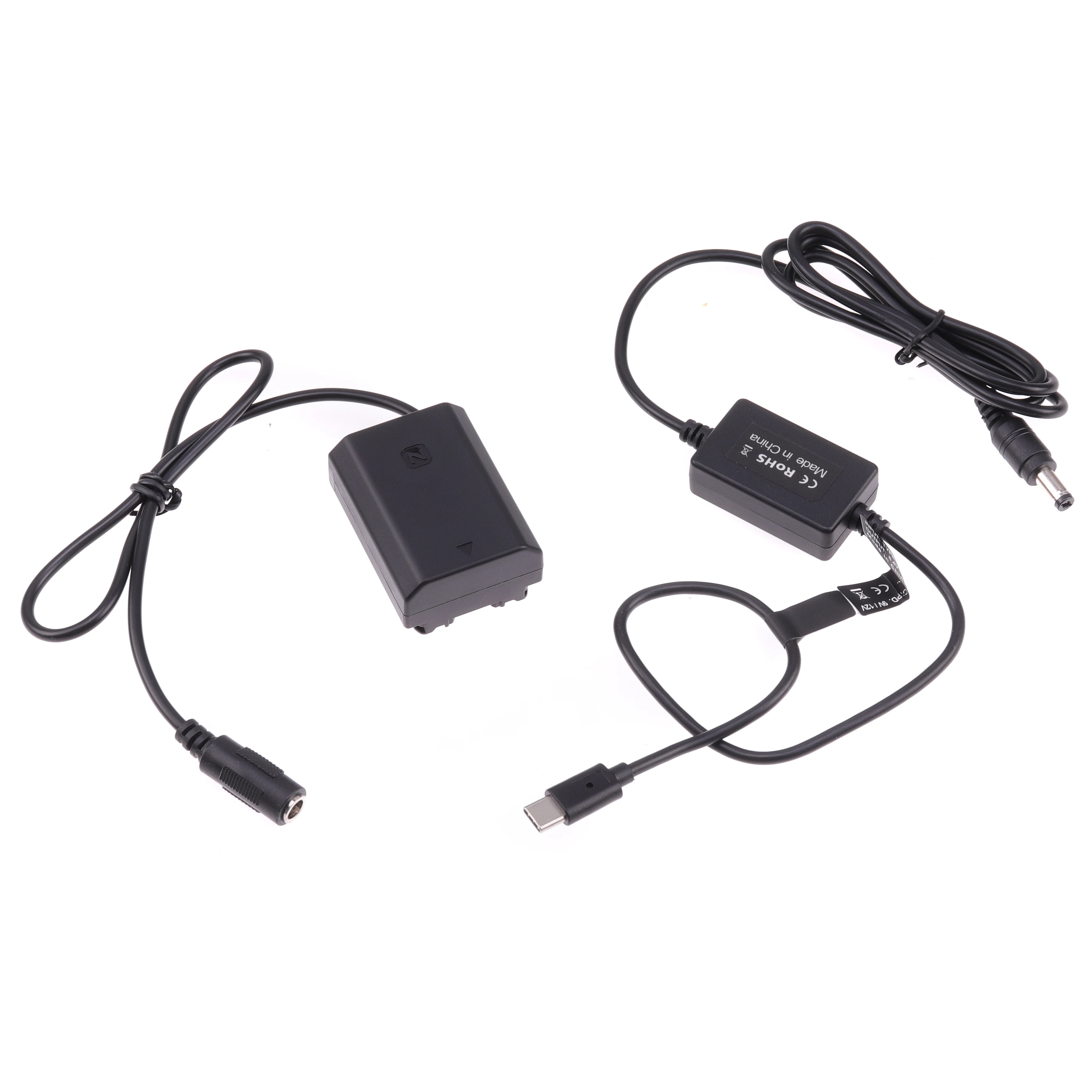 

FOTGA Decoded NP-FZ100 Dummy Battery Adapter +Type C Cable for Sony A9 A9R A9S A7R3 A7M3 A7S3 A7III A7R4 A7M4 A6600 A7C FX3 A1