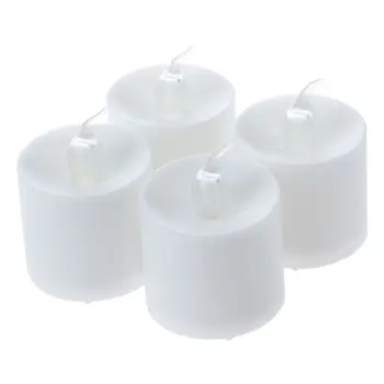 

4Pcs Flameless Flickering LED Candle Light Tealight Decorative Light--Battery Included (Colorful)