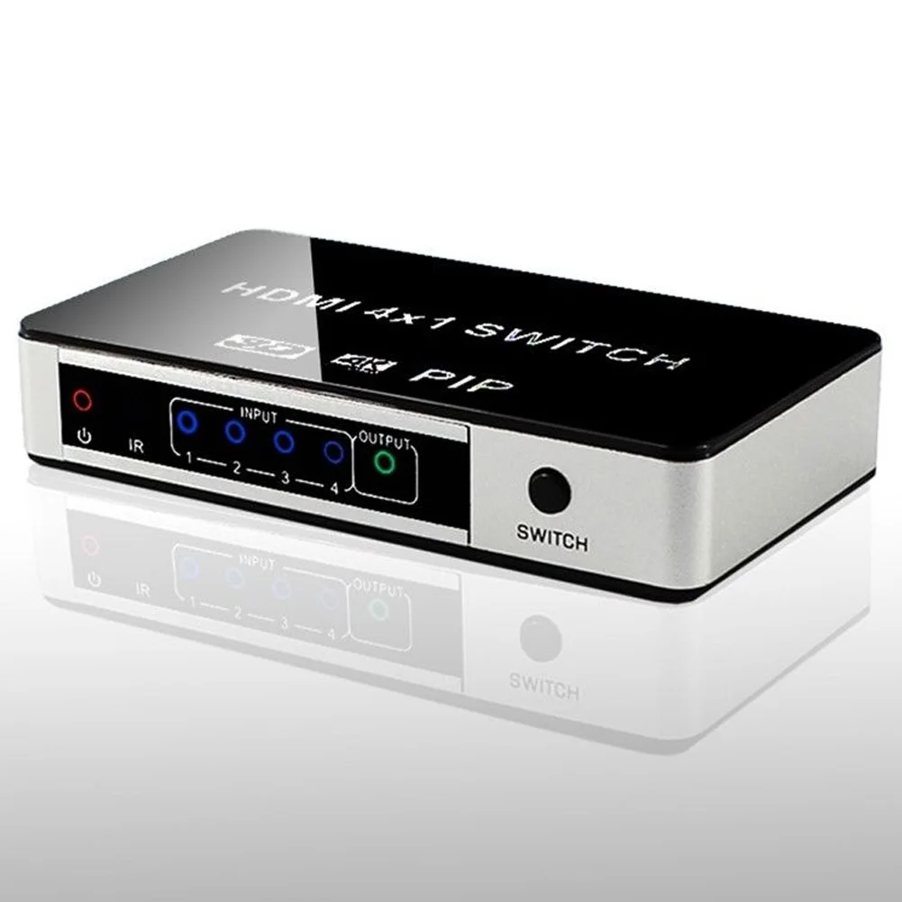 Горячий 4K HDMI переключатель PIP 4x1 видео коммутатор 4K x 2K 3D с пультом дистанционного управления для ТВ PS4 HD tv
