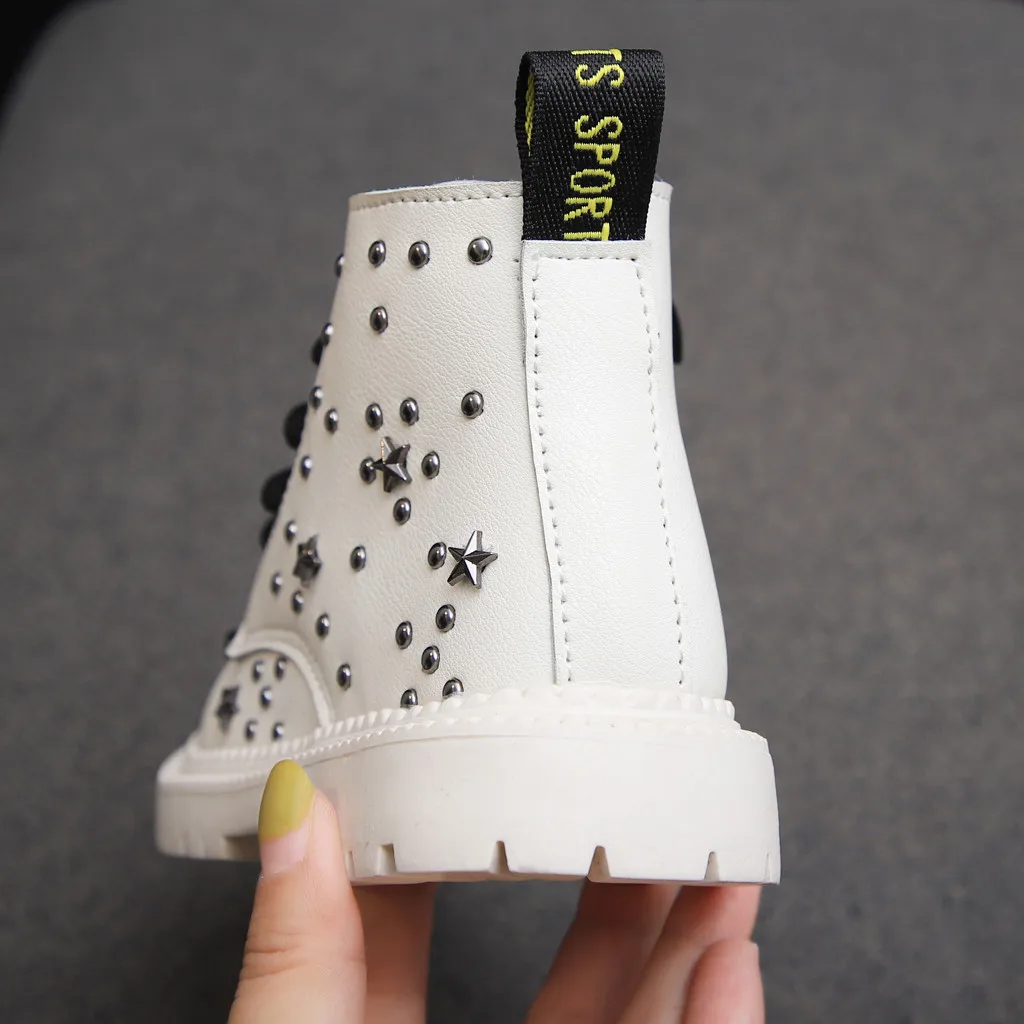 winter boys boots leather children snow boots Kids Boots Boys Girls Winter Toddler barefoot shoes kids leather#3
