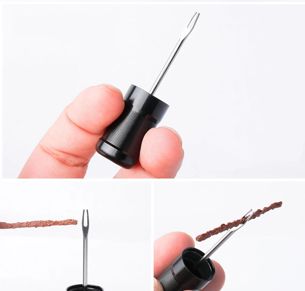 Bicycle Repair Tools 5pcs Tire Rubber Strip Bike Tubeless Simple Repair Tool Urgent Glue Free Service Bicycle Tire Drill BC0375 (8)