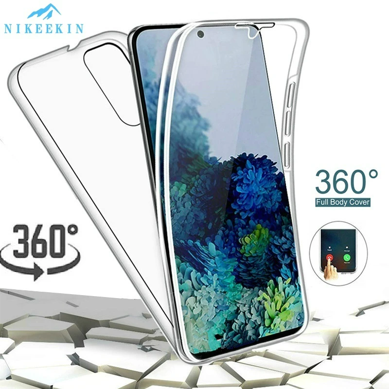 Силиконовый прозрачный чехол с полным покрытием 360 для Huawei Y8P Y6P Y5P 2020 Y6S Y9S 2018 Y7 Y6 Prime