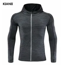 Унисекс быстросохнущая спортивная спортивная куртка Мужская молния работает фитнес с длинными рукавами повседневная молния кардиган куртка из полиэстера