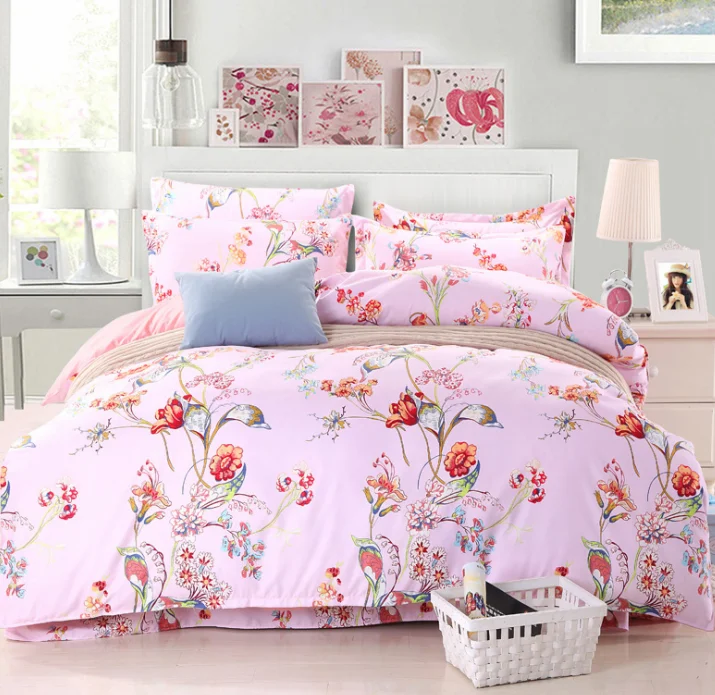NTMY 09 Ultratex Home Textile Printed Multi Color Multi Sizes Comfortable Thicked Brushed Suede Bedding Sets Duvet Cover Bed Sh