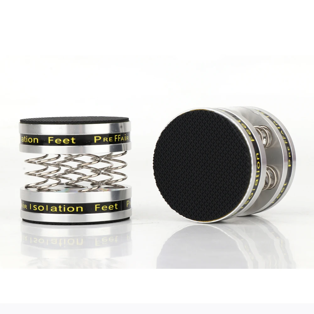 

SP4540 4 шт. высококлассная Серебристая/Черная алюминиевая пружинная колонка с шипами, изоляционная подставка для HiFi усилителя/динамика/проигрывателя/плеера