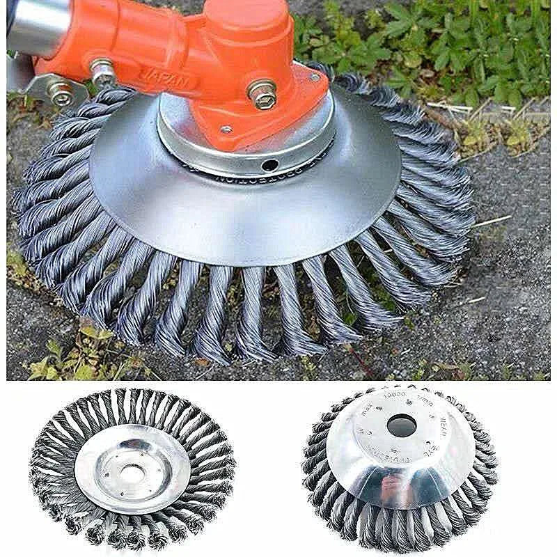 

6 Inch /8 inches Grass Trimmer Head Steel Wire Trimming Head Rusting Brush Cutter Mower Wire Weeding Head for Lawn Mower