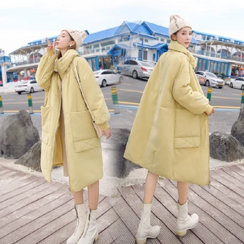 

Womens Cotton Clothes Fall/winter Heavy Waterproof Blazers for Women Women Winter Clothes Korean Street Lengthened Cotton Jacket