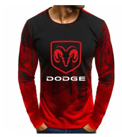 Пуловер с круглым вырезом и градиентом, толстовки для Dodge Car с логотипом, повседневные хлопковые мужские толстовки в стиле хип-хоп, Harajuku, мужская одежда K - Цвет: 25