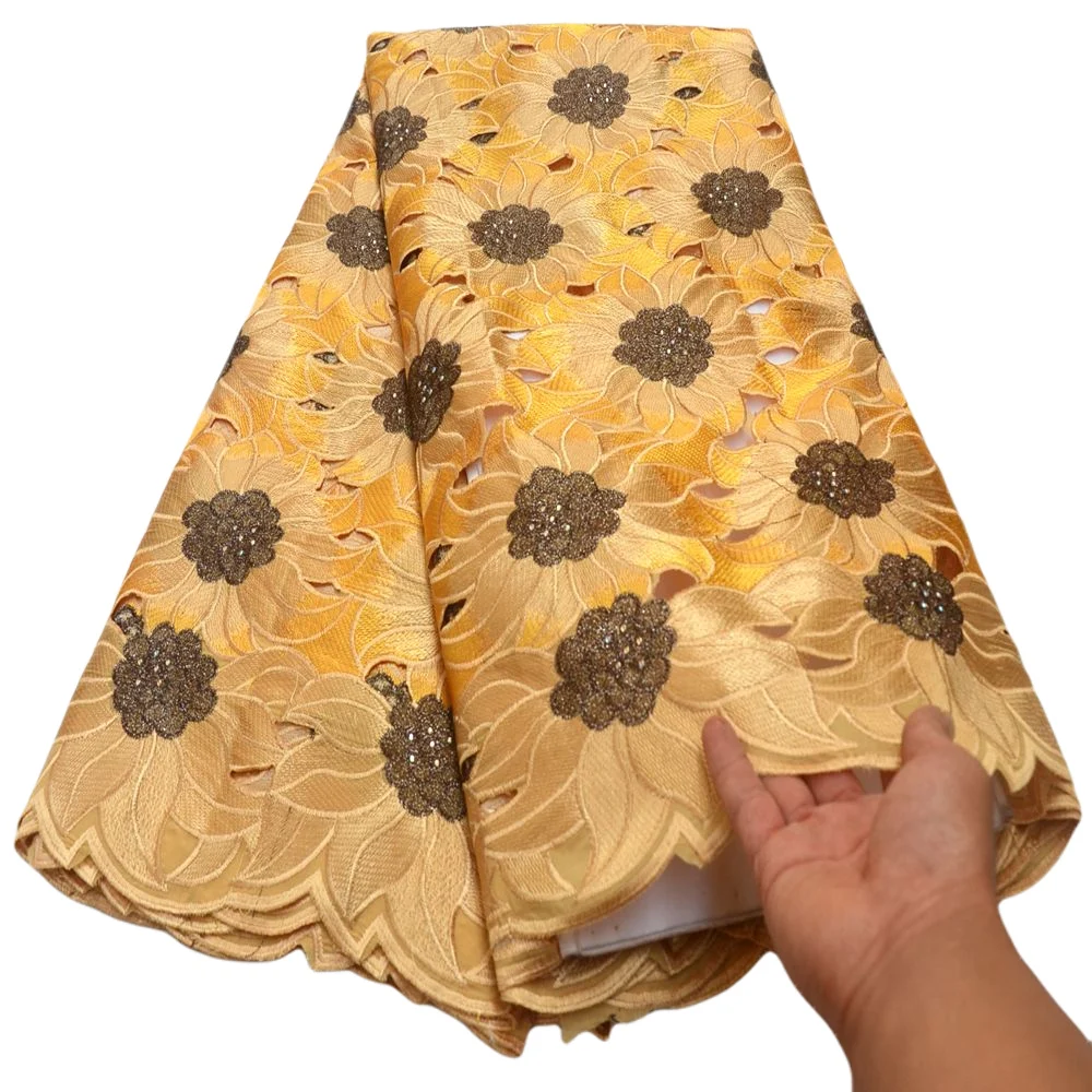 5 ярдов швейцарская вуаль кружева высокое качество вышивка Африканское кружево