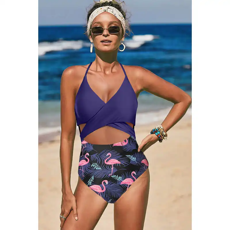 Bañador Escote Halter Flash Sales, UP TO 59% OFF | www.apmusicales.com
