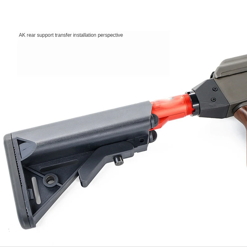 TOtrait AK47 Rear Support Adapter AKM /AKs to AR Butt Battery Nylon Adapter Water Bomb Modification Accessories