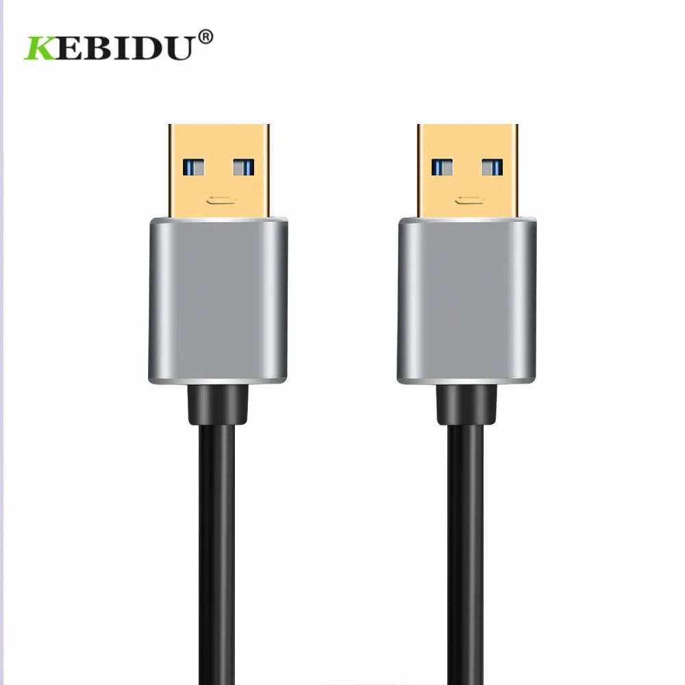 KEBIDU USB к USB Кабель USB 3,0 кабель Тип A Мужской к usb-вилке Удлинительный кабель супер скорость HDD для радиатора жесткий диск Webcom PC