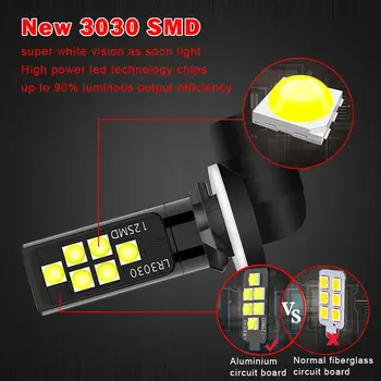 

Driving LED Fog Lights DRL Daytime 12V Accessory Parts Replacement 881