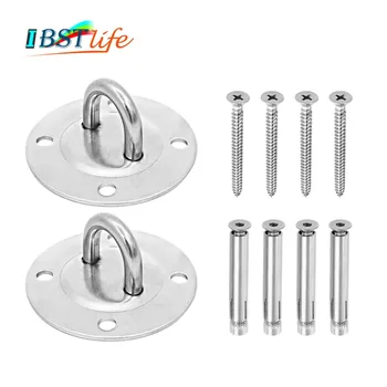 

2PCS Anchor Bracket Hook for Aerial Training Straps Crossfit Olympic Rings Yoga Hammock Hanging Kit Swings Ceiling & Wall Mount