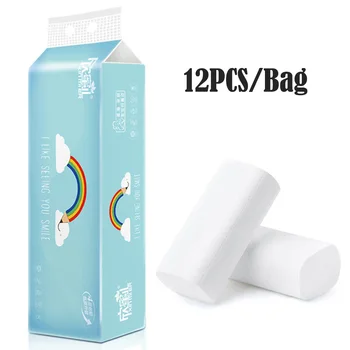 

Toilet paper household rolls of paper towels 4 layers 12 rolls no tube soft and wet