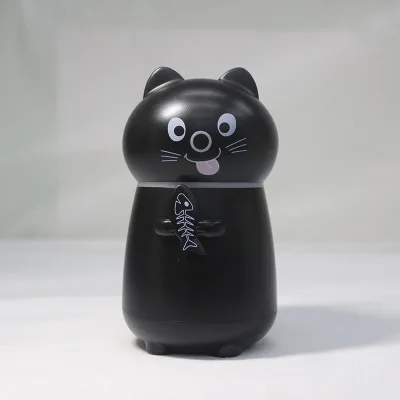 black Kbaybo 180 мл милый котенок стильный увлажнитель Арома диффузор с usb-кабелем вентилятор и светодиодный 3 в 1 очиститель воздуха - Цвет: black
