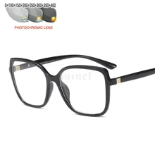 Новые фотохромные солнцезащитные очки для кошек квадратные очки для чтения женские очки для пресбиопии с очки с диоптриями FML